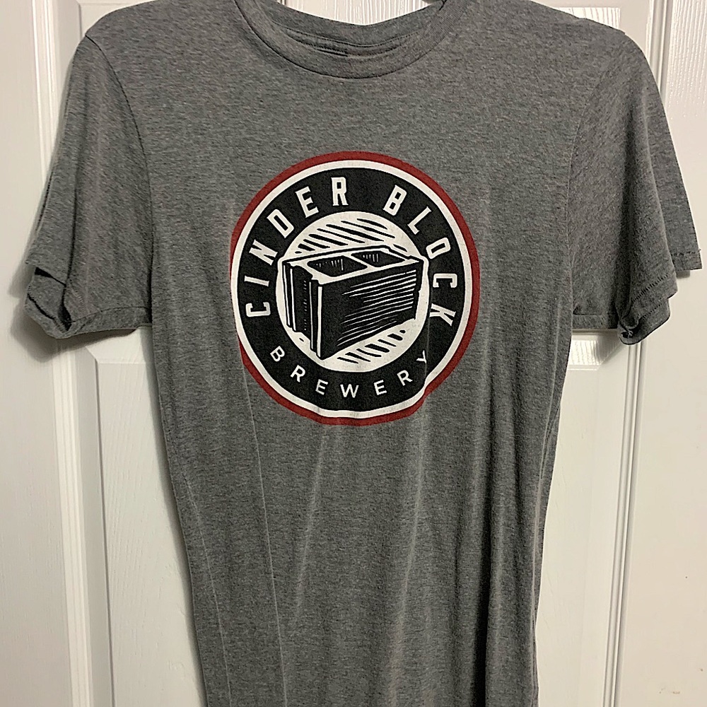 Charlie Hustle Cinderblock Brewery t-shirt